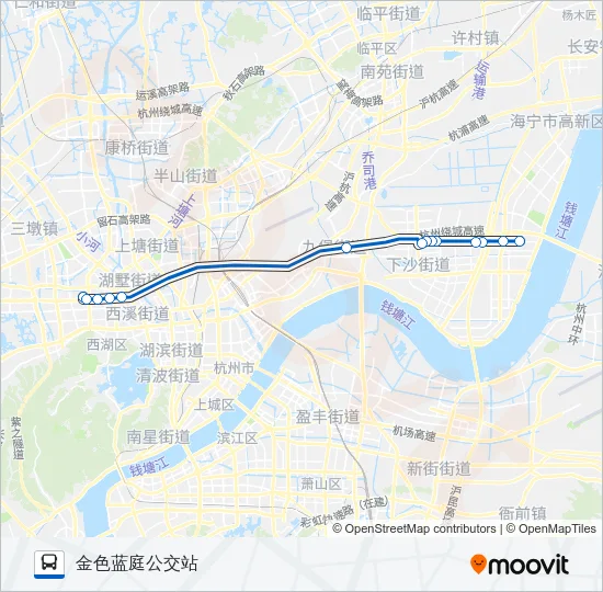 B支4大站快线 Bus Line Map