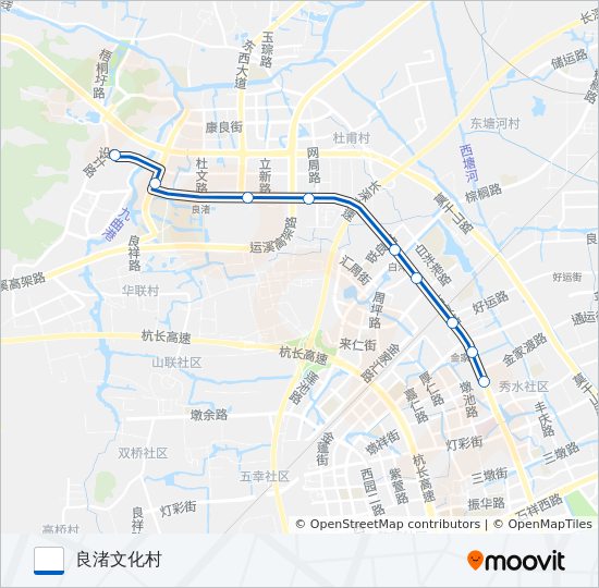 busB支8区间1路的线路图