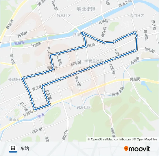 临安K9路内环 Bus Line Map