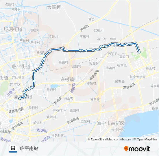 海宁K530路 Bus Line Map