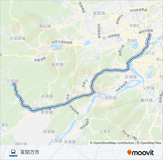 公交进杭公交七号路的线路图