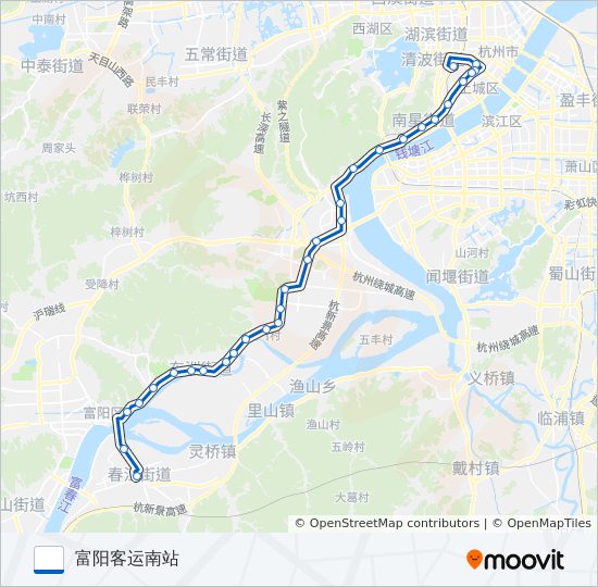 进杭公交三号线 bus Line Map