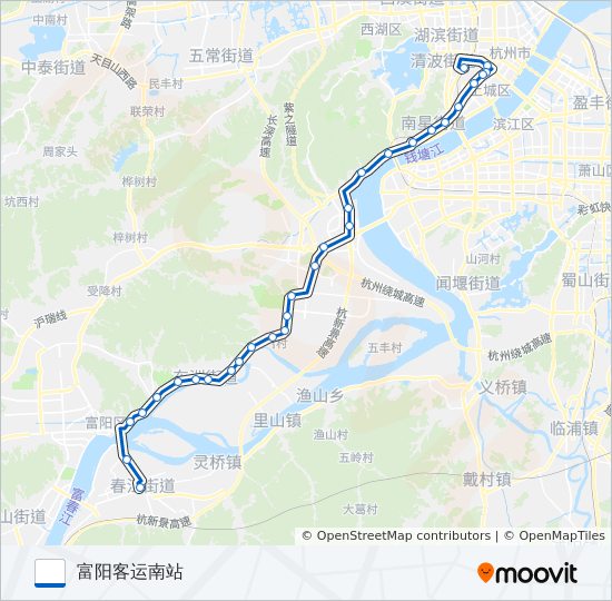 公交进杭公交三号路的线路图