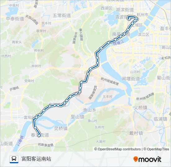 进杭公交三号线 Bus Line Map