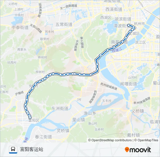 进杭公交二号线 Bus Line Map