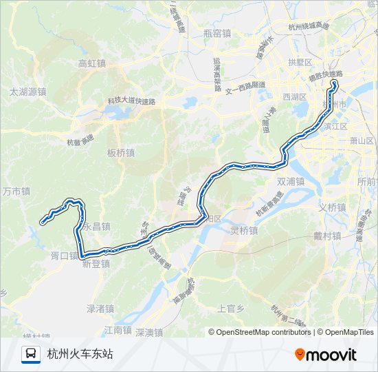 公交进杭公交八号路的线路图