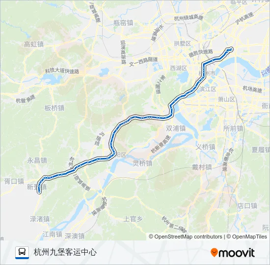 进杭公交四号线 Bus Line Map