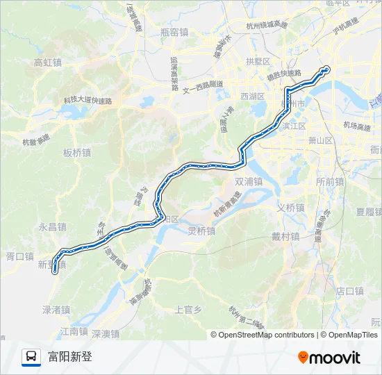 进杭公交四号线 Bus Line Map