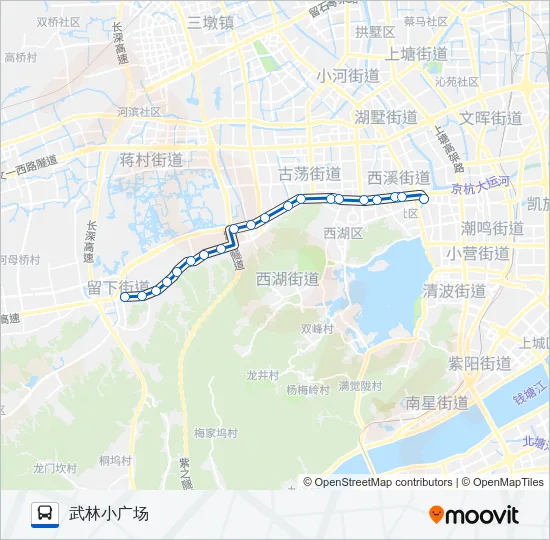 213路留下区间 Bus Line Map