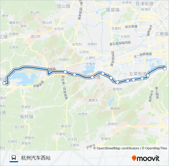 598路(区间) Bus Line Map