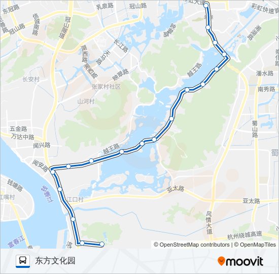 旅游专线405路 bus Line Map