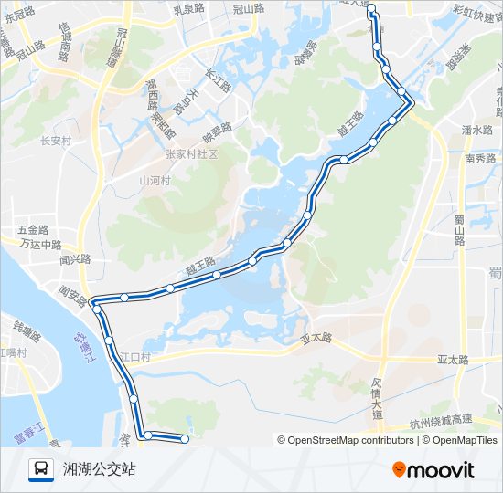 旅游专线405路 bus Line Map