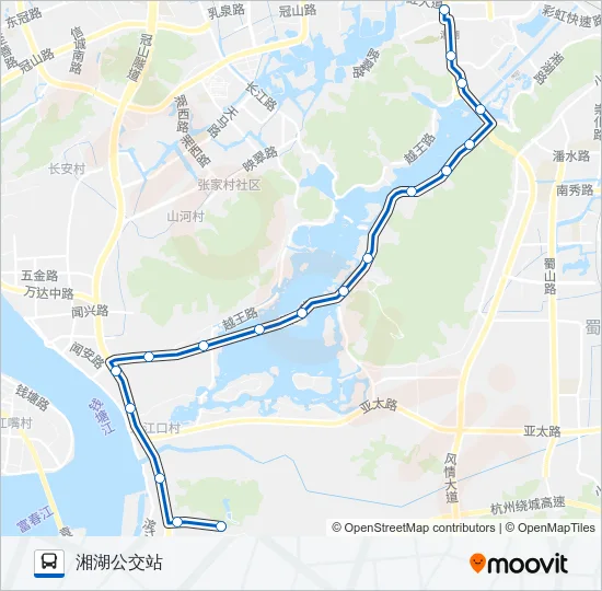旅游专线405路 Bus Line Map