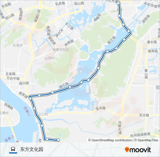 旅游专线405路 Bus Line Map