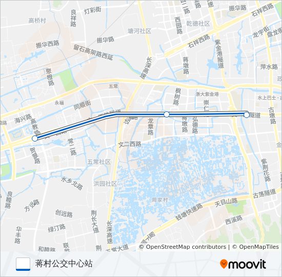 公交未来科技城通勤车路的线路图