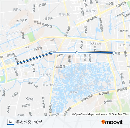 未来科技城通勤车 bus Line Map