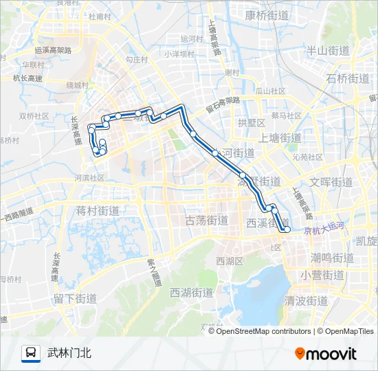 333路高峰大站车 Bus Line Map