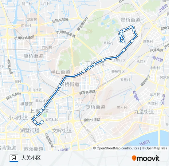 371路高峰大站车 Bus Line Map