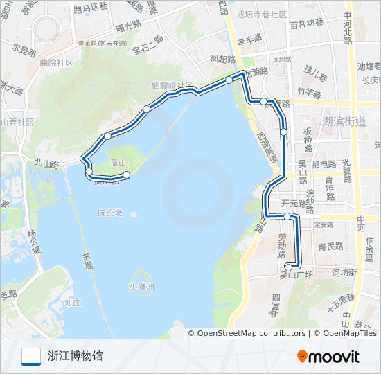 公交游10(Y10)路的线路图