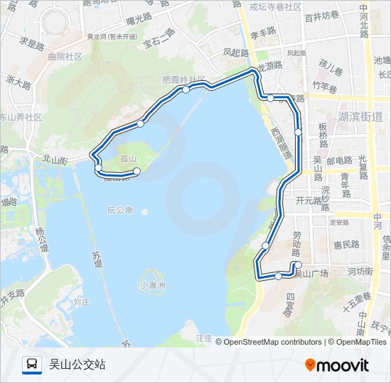 公交游10(Y10)路的线路图