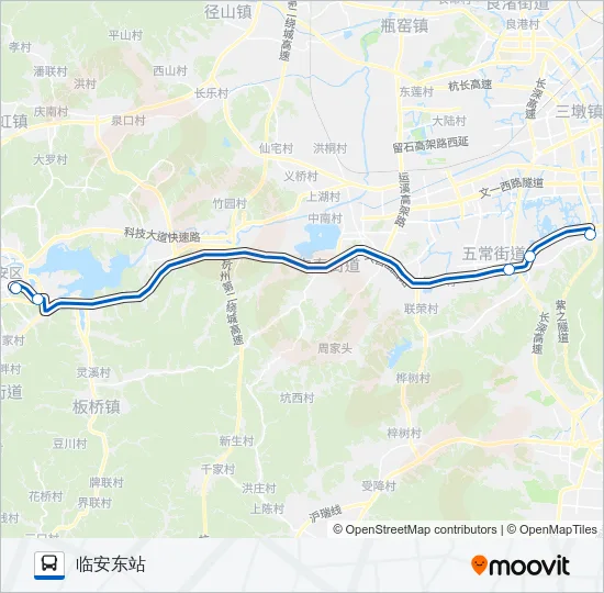 598路(区间高速车) Bus Line Map