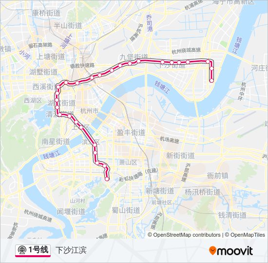 1号线 metro Line Map