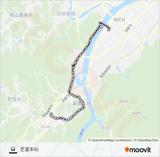 桐庐601路 Bus Line Map