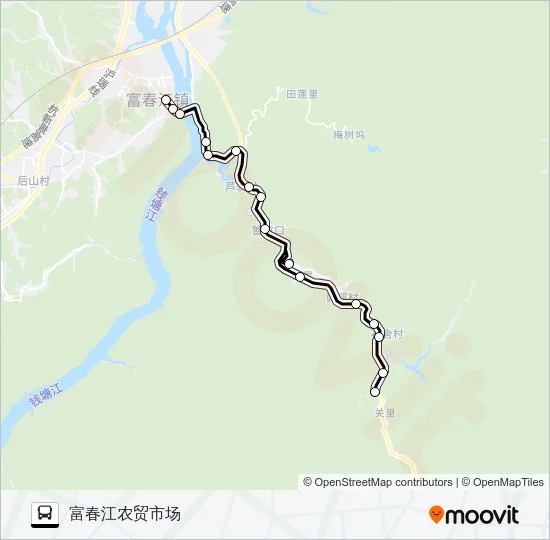 桐庐606路 Bus Line Map