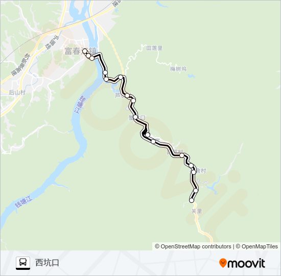 公交桐庐606路的线路图