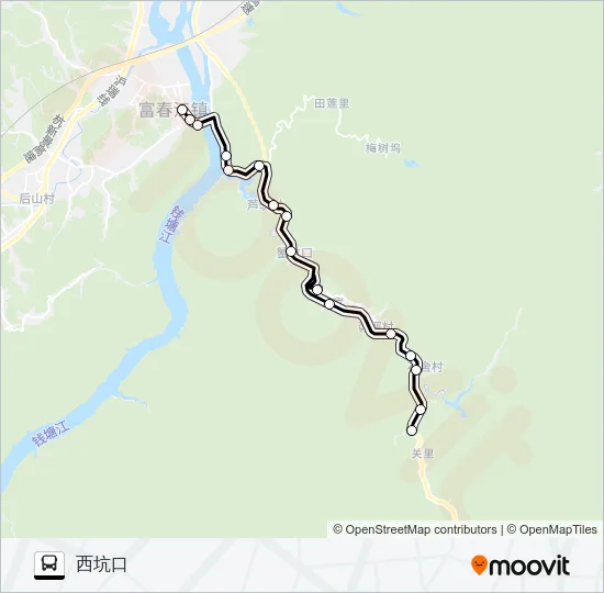 桐庐606路 Bus Line Map
