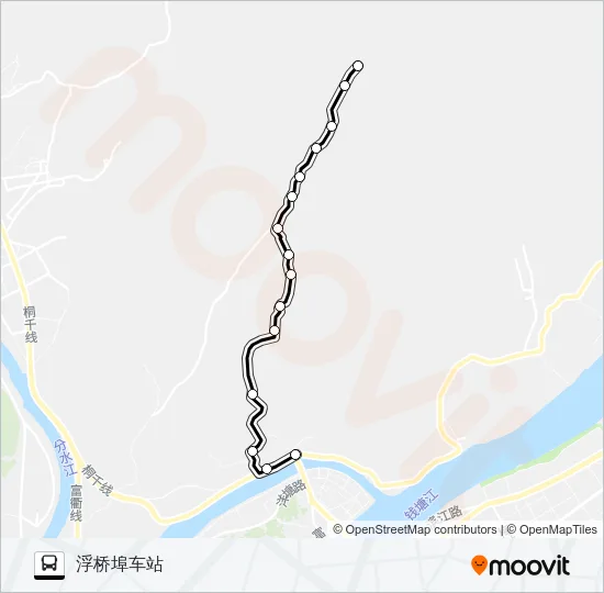 桐庐203路 Bus Line Map