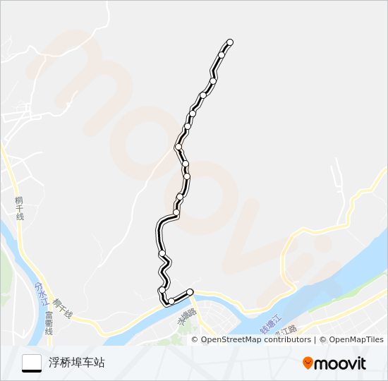 桐庐203路 bus Line Map