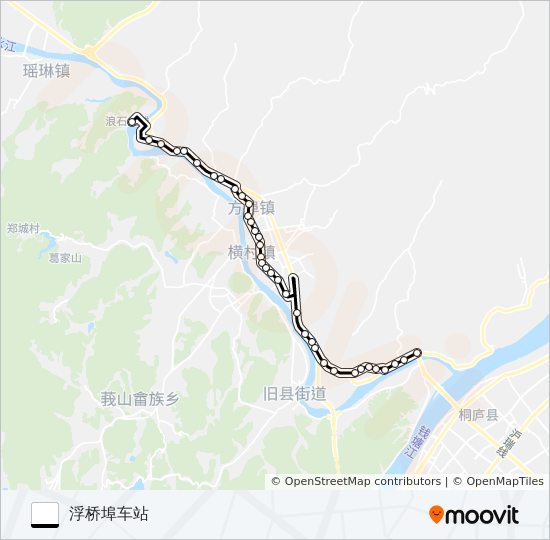 桐庐205路 bus Line Map