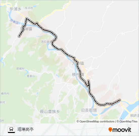 桐庐206路 Bus Line Map