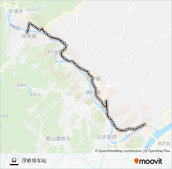 桐庐206路 Bus Line Map