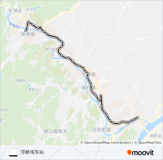 桐庐206路 bus Line Map