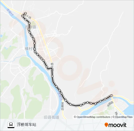 桐庐208路 Bus Line Map