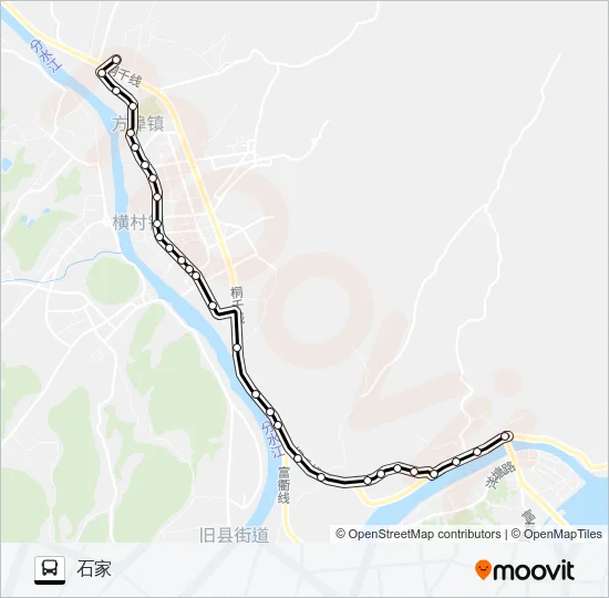 桐庐208路 Bus Line Map