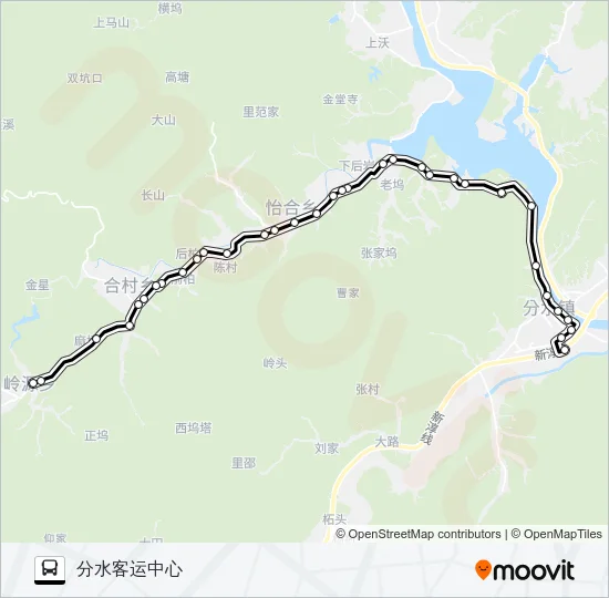 桐庐216路 Bus Line Map