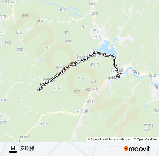 公交桐庐217路的线路图