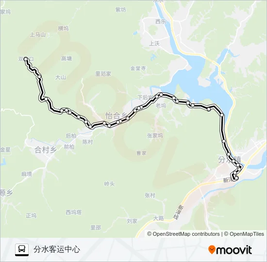 桐庐220路 Bus Line Map