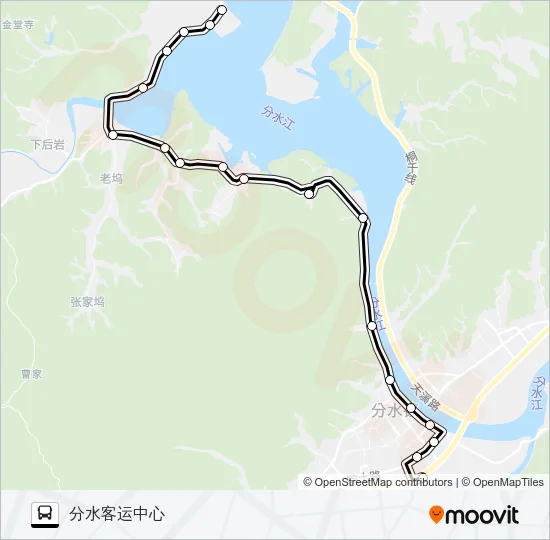 桐庐221路 Bus Line Map