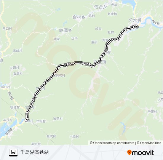 公交桐庐228路的线路图