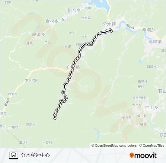 桐庐232路 Bus Line Map