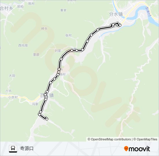 公交桐庐233路的线路图