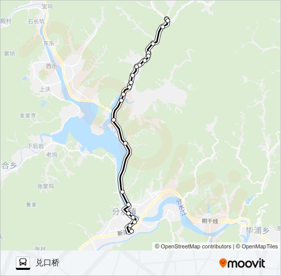 公交桐庐236路的线路图