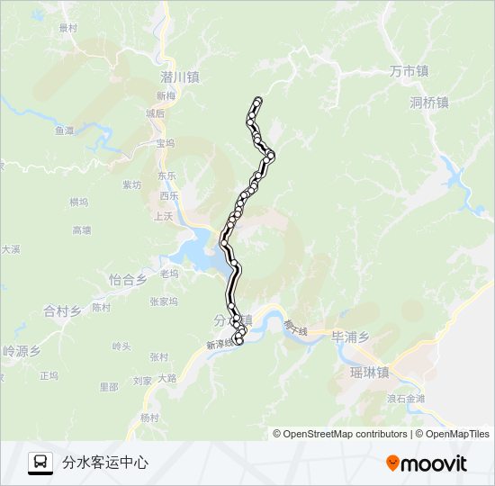 公交桐庐237路的线路图