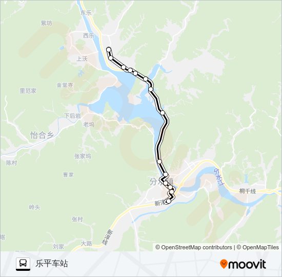 公交桐庐239路的线路图