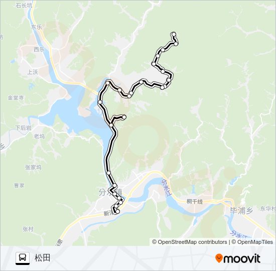 公交桐庐242路的线路图