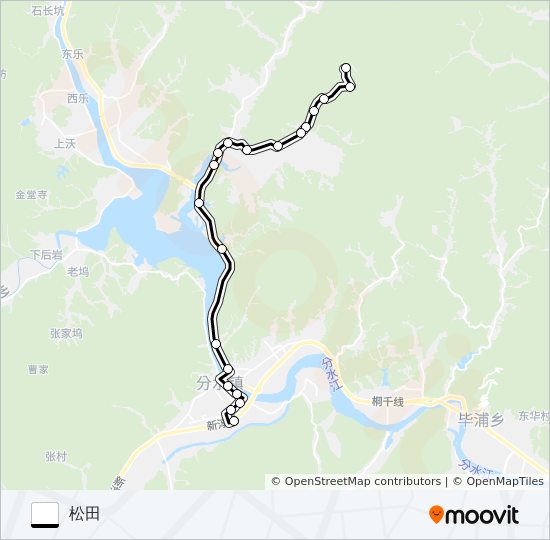 桐庐243路 bus Line Map